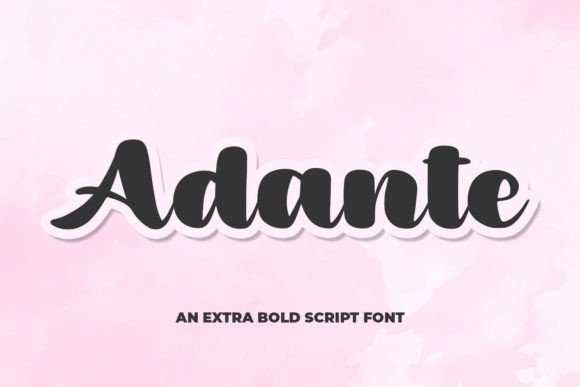 Adante: The Bold Handwritten Typeface for Creative Makers