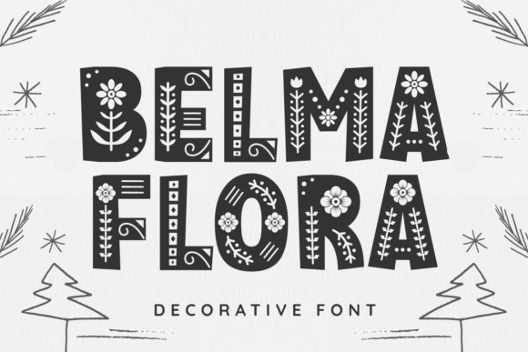 Belma Flora: A Bold Typeface for Stunning Digital Layouts