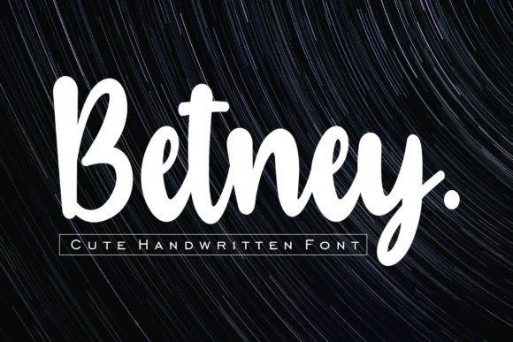 Betney: The Bold Handwritten Typeface for Authentic Branding