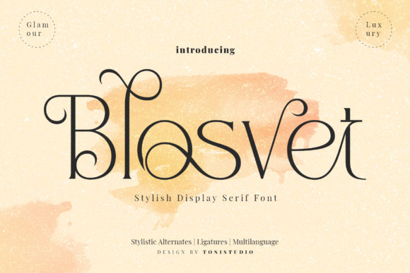 Blosvet: The Bold Serif Font for High-Impact Campaigns