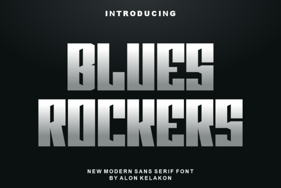 Blues Rockers: The Bold Sans Serif Font for Handmade Products