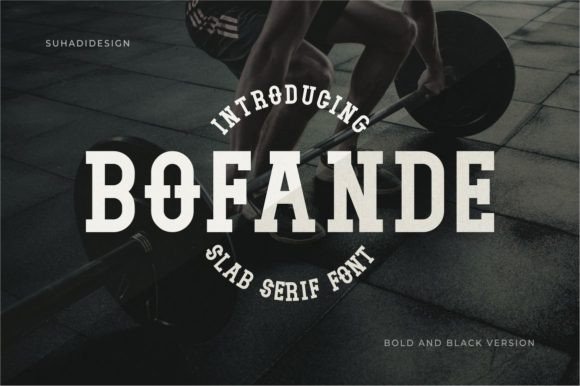 Bofande: The Bold Slab Serif Typeface for Polished Brand Identity
