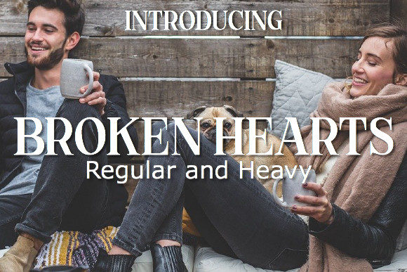 Broken Hearts: A Bold Serif Typeface for Modern Branding
