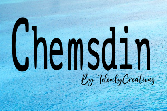 ChemsDin: The Bold Slab Serif Font for Handmade Product Labels