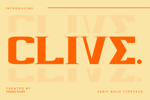 Clive: A Bold Serif Typeface for High-Impact Web Design