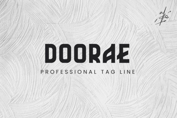 Doorae: A Bold Sans Serif Typeface for Modern Editorial Design