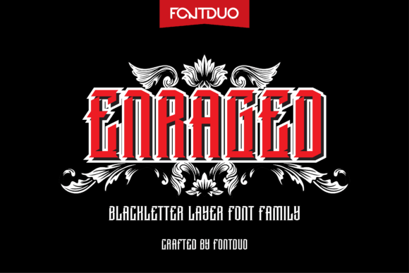 Enraged Typeface: A Bold Blackletter Choice for Modern Web Design