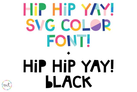 Hip Hip Yay: A Playful Color Typeface for Editorial Design