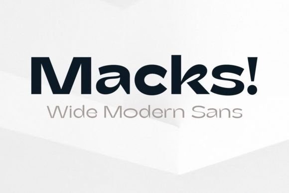 Macks: The Bold Sans Serif Font for Handmade Products