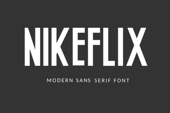 Nikeflix: The Bold Sans Serif Font for Handmade Products