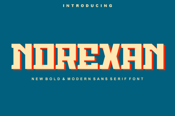 Norexan: A Bold Slab Serif Typeface for Authentic Branding
