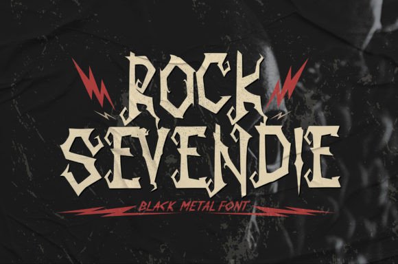 Rock Sevendie: A Bold Blackletter Typeface for Edgy Brand Identity