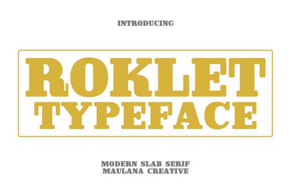 Roklet: The Bold Slab Serif Typeface for Modern Editorial Design