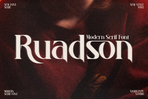 Ruadson: A Bold Serif Font for Luxury Brand Identity
