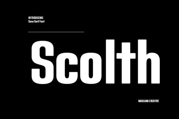 Scolth: The Bold Sans Serif Font for Handmade Shop Branding