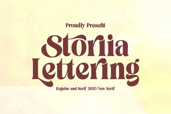 Storia Lettering: The Serif Typeface for Modern Web Design