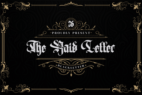 The Raid Letter: A Premium Blackletter Typeface for Bold Branding