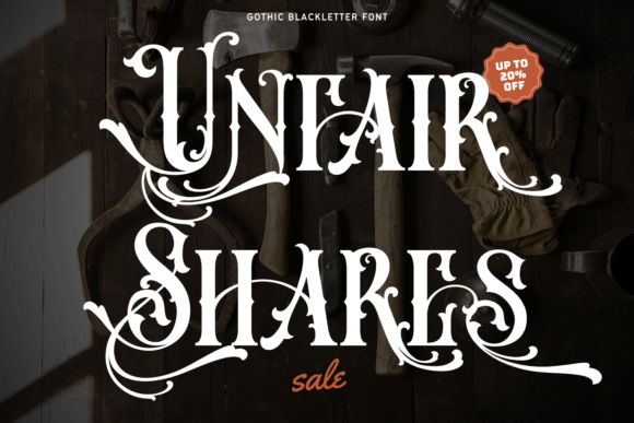 Unfair Shares: A Bold Typeface for Editorial Design