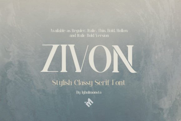 Zivon: The Elegant Serif Font for Modern Web Design